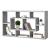 Raft perete Saputit B pal gri beton [en.casa] HausGarden Leisure