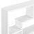 Raft perete QinnguaW 77 x 10 x 48 cm alb mat lacuit [en.casa] HausGarden Leisure
