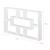 Raft perete QinnguaW 77 x 10 x 48 cm alb mat lacuit [en.casa] HausGarden Leisure
