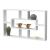 Raft perete QinnguaW 77 x 10 x 48 cm alb mat lacuit [en.casa] HausGarden Leisure