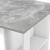 [en.casa] Masa bar Danderyd WBO, 120 x 60 x 105,5 cm, PAL melaminat, alb, cu blat masa efect beton, cu trei rafturi HausGarden Leisure