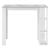 [en.casa] Masa bar Danderyd WBO, 120 x 60 x 105,5 cm, PAL melaminat, alb, cu blat masa efect beton, cu trei rafturi HausGarden Leisure