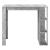 [en.casa] Masa bar Danderyd BO, 120 x 60 x 105,5 cm, PAL melaminat, efect beton, cu trei rafturi HausGarden Leisure
