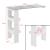 Masa bar Bromolla WBO montabila pe perete alb/efect beton [en.casa] HausGarden Leisure