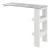 Masa bar Bromolla WBO montabila pe perete alb/efect beton [en.casa] HausGarden Leisure