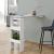 Masa bar Bromolla WBO montabila pe perete alb/efect beton [en.casa] HausGarden Leisure