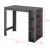 [en.casa] Masa bar Danderyd DG, 120 x 60 x 105,5 cm, PAL melaminat, gri inchis, cu trei rafturi HausGarden Leisure