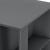[en.casa] Masa bar Danderyd DG, 120 x 60 x 105,5 cm, PAL melaminat, gri inchis, cu trei rafturi HausGarden Leisure