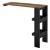Masa bar Bromolla SED montabila pe perete negru/stejar inchis [en.casa] HausGarden Leisure