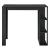 [en.casa] Masa bar Danderyd S, 120 x 60 x 105,5 cm, PAL melaminat, negru, cu trei rafturi HausGarden Leisure