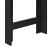 [en.casa] Masa bar Danderyd S, 120 x 60 x 105,5 cm, PAL melaminat, negru, cu trei rafturi HausGarden Leisure