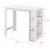 [en.casa] Masa bar Danderyd W, 120 x 60 x 105,5 cm, PAL melaminat, alb, cu trei rafturi HausGarden Leisure
