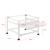 Suport masina de spalat AAWR-8010 cu raft extensibil 63 x 54 x 41 cm otel/alb [en.casa] HausGarden Leisure