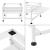 Suport masina de spalat AAWR-8010 cu raft extensibil 63 x 54 x 41 cm otel/alb [en.casa] HausGarden Leisure