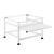 Suport masina de spalat AAWR-8010 cu raft extensibil 63 x 54 x 41 cm otel/alb [en.casa] HausGarden Leisure