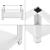 Suport masina de spalat AAWR-8011 otel/alb 63 x 54 x 31 cm [en.casa] HausGarden Leisure