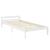 [en.casa]® Rama pat lemn Nakkila W120, 206 x 126 x 50 cm, lemn de brad, 150 Kg, alb mat lacuit, dublu, cu gratar HausGarden Leisure