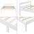 [en.casa]® Rama pat lemn Nakkila W120, 206 x 126 x 50 cm, lemn de brad, 150 Kg, alb mat lacuit, dublu, cu gratar HausGarden Leisure