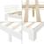 [en.casa]® Rama pat lemn Nivala W160, 204 x 164 x 68 cm, lemn brad/PAL, 200 Kg, alb mat lacuit ,cu gratar, dublu HausGarden Leisure