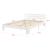 [en.casa]® Rama pat lemn Nivala W160, 204 x 164 x 68 cm, lemn brad/PAL, 200 Kg, alb mat lacuit ,cu gratar, dublu HausGarden Leisure