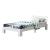 [en.casa]® Rama pat lemn Nivala W100, 204 x 104 x 68 cm, lemn brad/PAL, 100 Kg, alb mat lacuit, cu gratar, single HausGarden Leisure