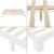 Rama pat lemn brad Raisio W160 alb 204 x 164 x 30 cm [en.casa] HausGarden Leisure