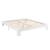 Rama pat lemn brad Raisio W160 alb 204 x 164 x 30 cm [en.casa] HausGarden Leisure