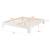 Rama pat lemn brad Raisio W140 alb 204 x 144 x 30 cm [en.casa] HausGarden Leisure