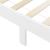 Rama pat lemn brad Raisio W100 alb 204 x 104 x 30 cm [en.casa] HausGarden Leisure