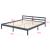 [en.casa]® Pat rama lemn Nakkila 180DG, 180 x 200 cm, lemn brad/spuma rece, 200 Kg, dublu, gri inchis mat, cu saltea si gratar pat HausGarden Leisure