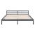 [en.casa]® Pat rama lemn Nakkila 180DG, 180 x 200 cm, lemn brad/spuma rece, 200 Kg, dublu, gri inchis mat, cu saltea si gratar pat HausGarden Leisure