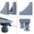Kit inaltare masina de spalat Marklohe 300 Kg gri [en.casa] HausGarden Leisure