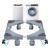 Piedestal suprainaltare electrocasnice Kella 400 Kg gri [en.casa] HausGarden Leisure