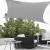 Copertina soare Sonnensegel  2 x 3 m gri deschis [en.casa] HausGarden Leisure