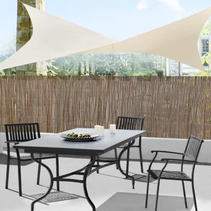 Copertina soare Sonnensegel  2 x 2 m culoarea nisipului [en.casa] HausGarden Leisure