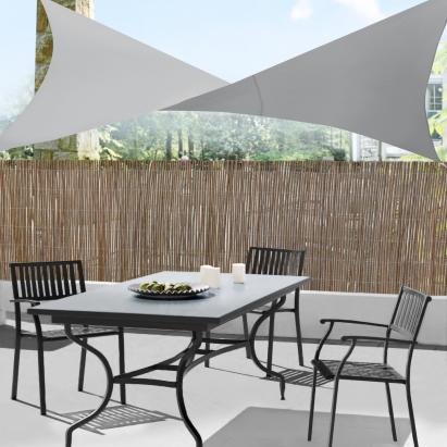 Copertina soare Sonnensegel  2 x 2 m gri deschis [en.casa] HausGarden Leisure