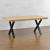 Picioare masa Model X2 negru 69 x 72 cm [en.casa] HausGarden Leisure