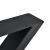 Picioare masa Model X1 negru 59 x 72 cm [en.casa] HausGarden Leisure