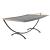 Hamac HS-006 cu cadru metalic gri [casa.pro] HausGarden Leisure