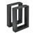 Picioare banca AATL-5708 set 2 buc 30 x 43 cm negru [en.casa] HausGarden Leisure