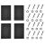 Picioare masa AATL-5714 set 2 buc 64 x 40 cm gri metalic [en.casa] HausGarden Leisure