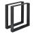 Picioare masa AATL-5705 set 2 buc 60 x 72 cm negru [en.casa] HausGarden Leisure