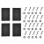 Picioare masa AATL-5703 set 2 buc 80 x 72 cm negru [en.casa] HausGarden Leisure