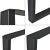 Picioare masa AATL-5703 set 2 buc 80 x 72 cm negru [en.casa] HausGarden Leisure