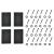 Picioare masa AATL-5702 set 2 buc 90 x 72 cm negru [en.casa] HausGarden Leisure