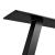 Set Model6 California 2 bucati picioare masa 70 x 12 x 72 cm metal/negru [en.casa] HausGarden Leisure