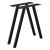 Set Model6 California 2 bucati picioare masa 70 x 12 x 72 cm metal/negru [en.casa] HausGarden Leisure