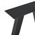 Set Model5 California 2 bucati picioare masa 40 x 12 x 40 cm metal/negru [en.casa] HausGarden Leisure