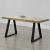 Set Model 4 California 2 bucati picioare masa 70 x 10 x 72 cm metal/negru [en.casa] HausGarden Leisure