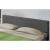 Corium® Pat frantuzesc dublu Berlin6, Corium,140x200 cm, MDF/poliester, gri inchis, cu saltea HausGarden Leisure